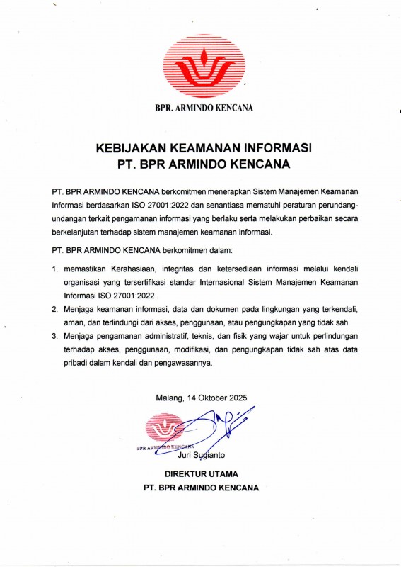 Kebijakan Keamanan Informasi